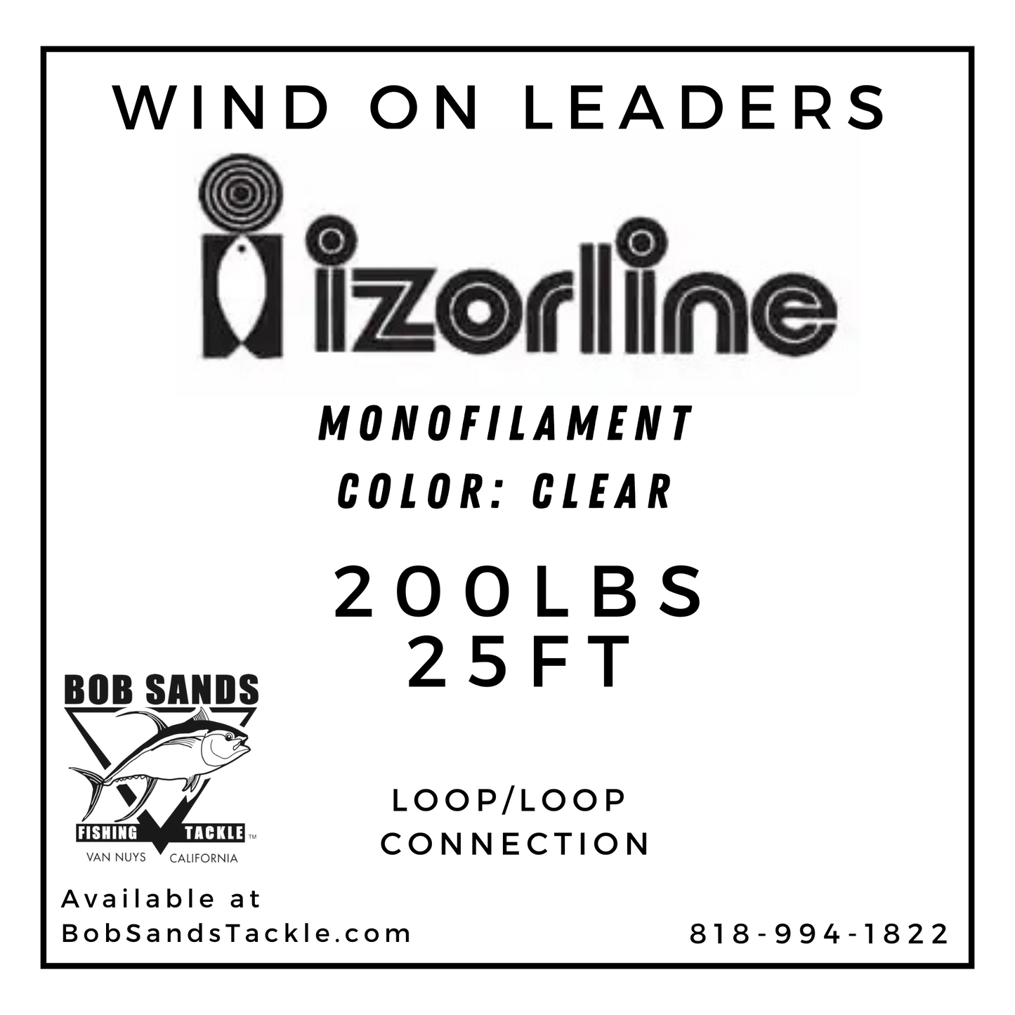 Wind On Leader - Izorline Monofilament