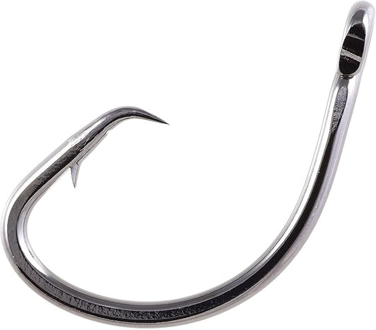 Owner Mutu Circle Hook Corrosion Resistant Black Chrome Finish