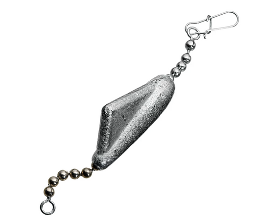 Keel Sinker with Stainless Steel Bead Chain