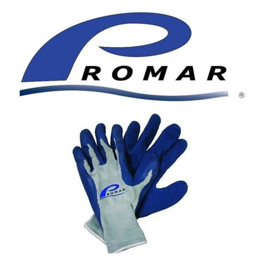 Promar Blue Latex Grip Gloves Large